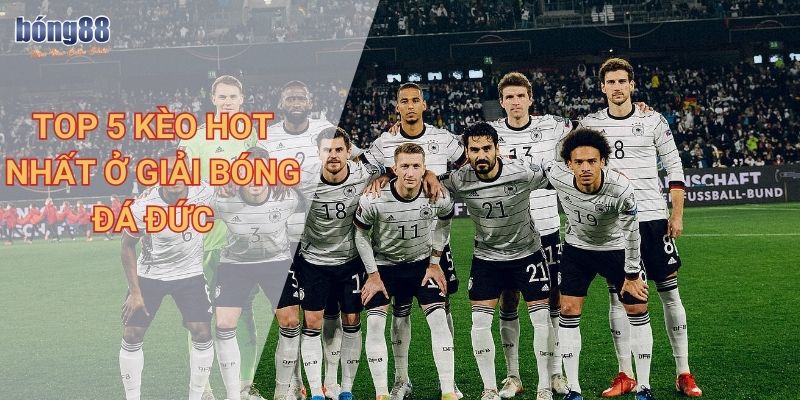 Các kèo cược hấp dẫn của giải bóng đá Đức tại Bong88 2 Top 5 kèo hot nhất ở giải bóng đá Đức